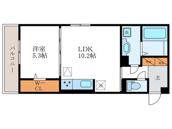 カノン蓮池の物件間取画像